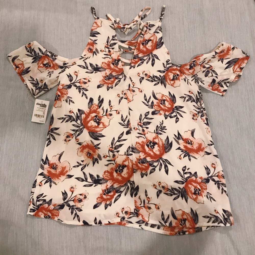 Charlotte Russe Floral Print Blouse